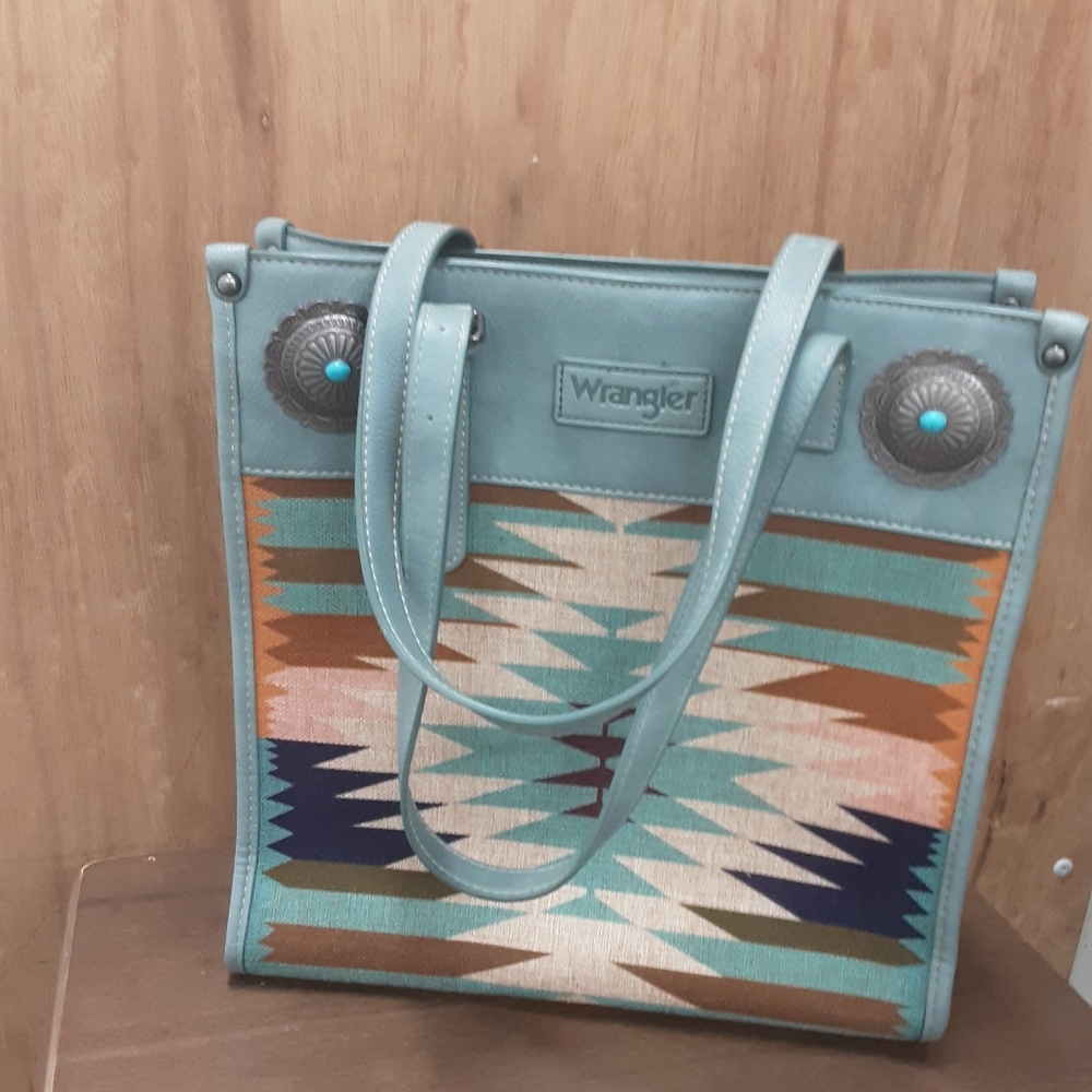 EUC!!! Wrangler Turquoise Patterned Women's Bag
